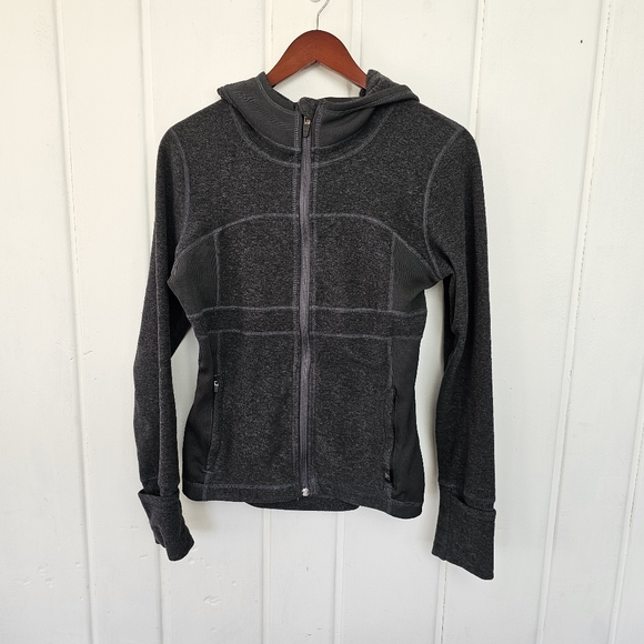 Prana Jackets & Blazers - prAna Gray Full Zip Fleece Hoodie Women's Small